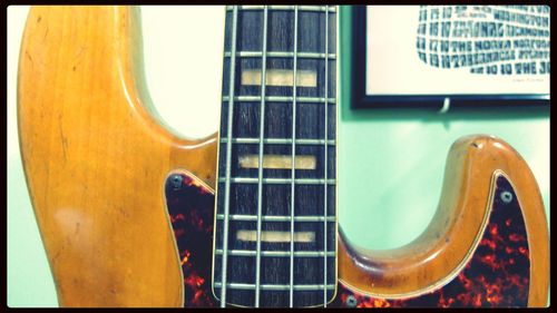 Close-up of guitar