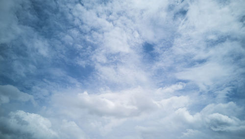 Low angle view of clouds in sky