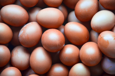 Full frame shot of eggs