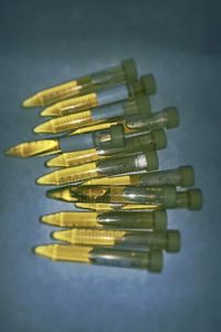 Close-up of object over white background