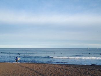 Scenic view of sea against sky