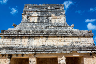 Low angle view of historical building against sky