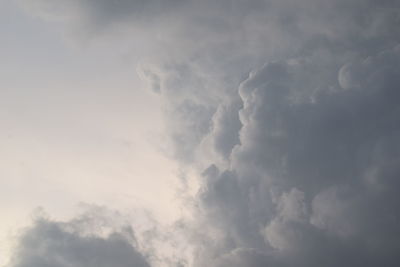 Low angle view of cloudy sky