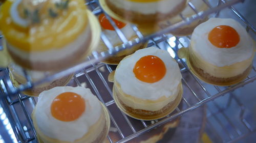 Close-up of dessert on table