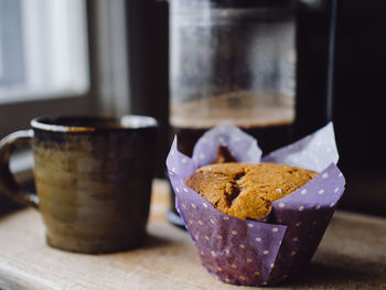 Close-up of pastry