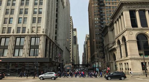 View of city street