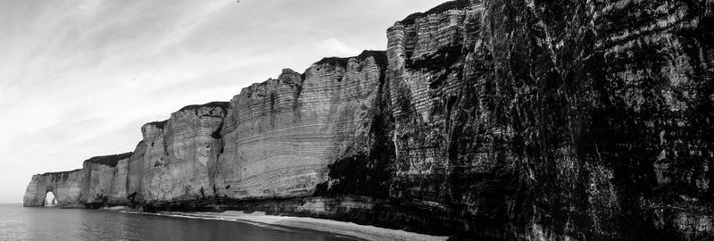 Rock formations against sky