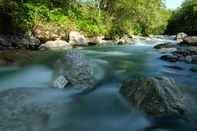 River flowing amidst rocks