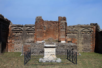 Old ruins against sky