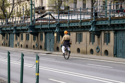 People walking on street