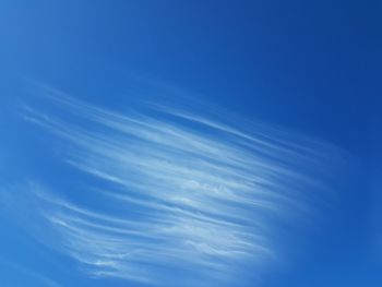 Low angle view of blue sky