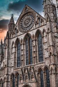 Low angle view of building against sky