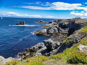 Scenic view of sea against sky