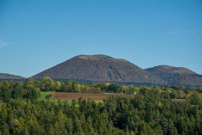 Volcanos puy de côme and puy la vache in auvergne, france .