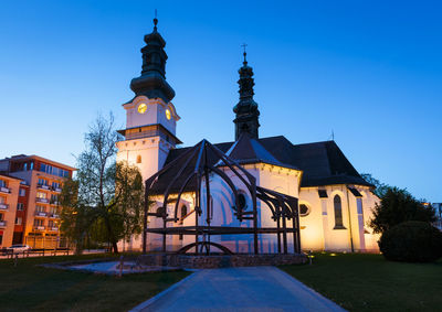 Church of saint elizabeth in the main square of zvolen, slovakia.