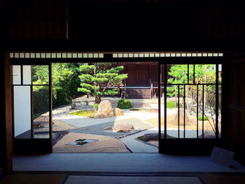 Entrance of building