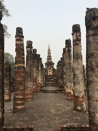 Historic temple against clear sky