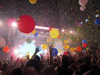 Crowd at music concert