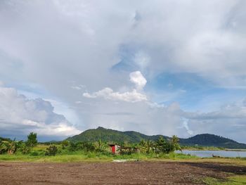 Scenic view of landscape against sky