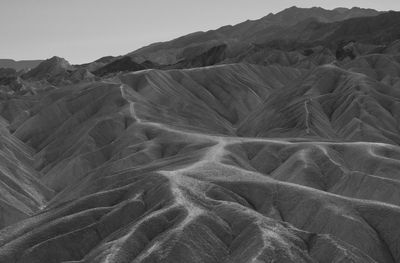 Aerial view of desert