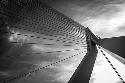 Low angle view of modern building against sky