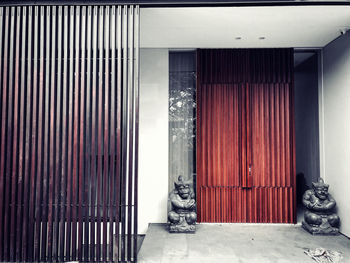 Entrance of building