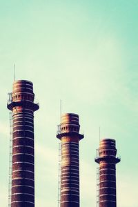 Low angle view of tower against sky