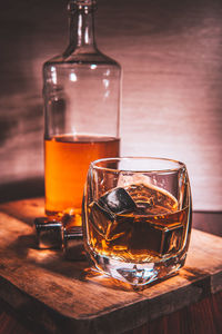 Close-up of drink on table