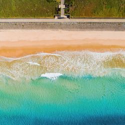 Swimming pool by sea