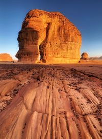 Rock formations in desert