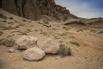 Close-up of sand dune in desert