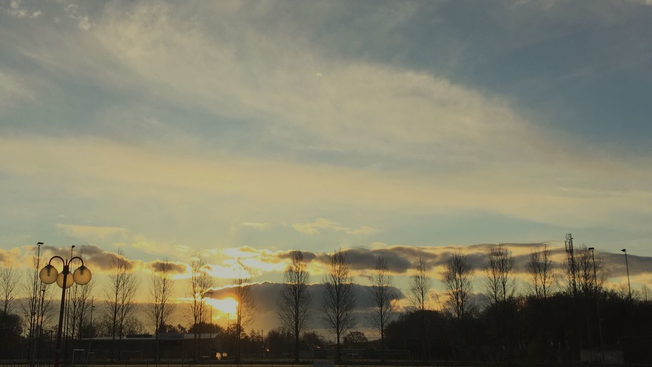 sky, cloud - sky, sunset, no people, nature, outdoors, scenics, beauty in nature, tree, day, animal themes