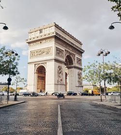 View of monument in city