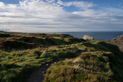 Scenic view of sea against sky