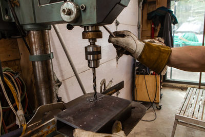 Man working on machine