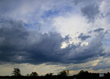 Low angle view of cloudy sky