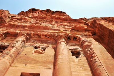 Ruins of ancient temples in petra, jordan