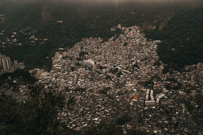 High angle view of cityscape
