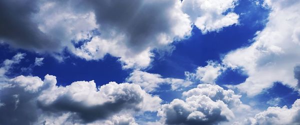 Low angle view of clouds in sky