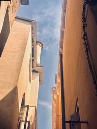 Low angle view of buildings against sky