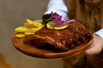 Close-up of food in plate