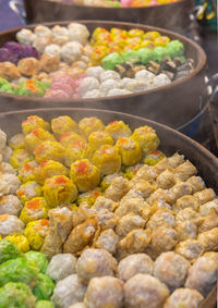 Vegetables for sale in market