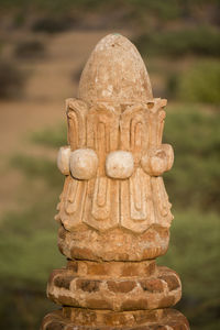 Close-up of carved stone