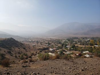 Scenic view of landscape against sky