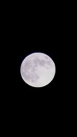 Low angle view of moon in sky