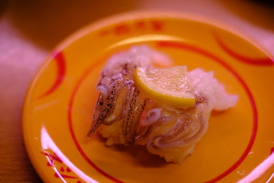 Close-up of ice cream in plate