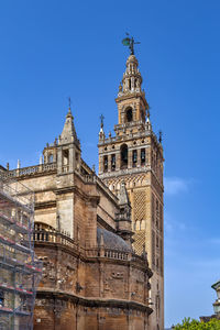 Seville cathedral is a roman catholic cathedral in seville, andalusia, spain. bell tower.