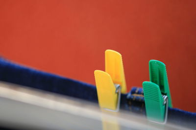 Close-up of multi colored pencils