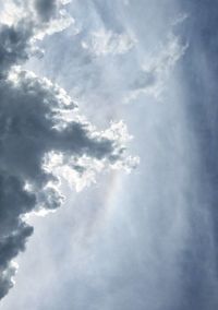 Low angle view of clouds in sky