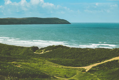 Scenic view of sea against sky